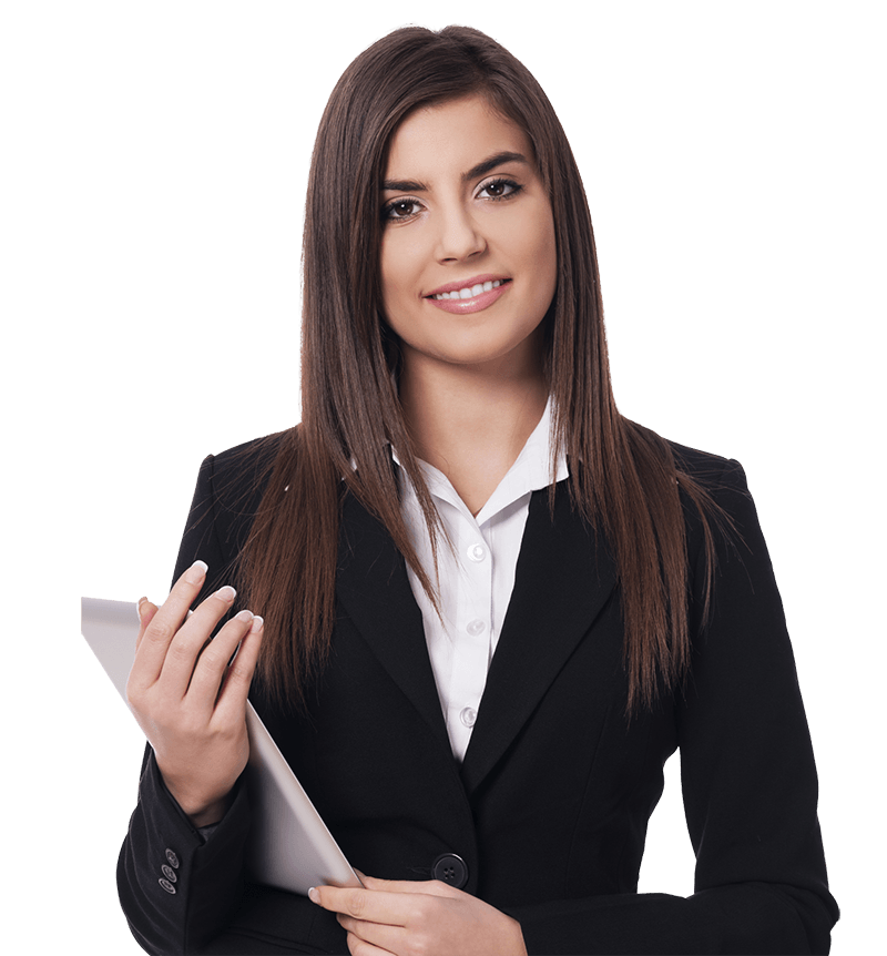 Professional Business Expert holding tablet